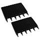2 brosses lamelles noires W1586A Zodiac