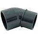 Coude réduit 45° pvc pression MF Ø63/Ø50