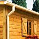 Kit gouttière 160 pour abri de jardin en bois L194 SABLE à visser
