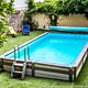 Piscine Azteck rectangle 3.50 x 6.70m semi enterrée