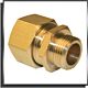 Raccord laiton bicône droit Ø10 M 1/2