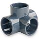 Té 90° pvc pression 4 voies