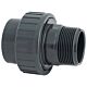 Union 3 pièces à coller pvc Ø50 M 1